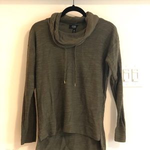 Olive green long sleeve lounge sweater